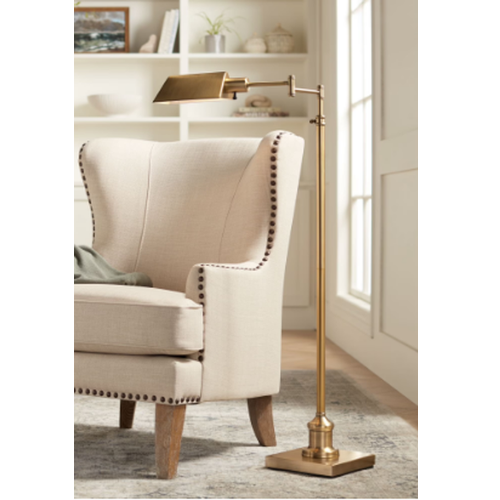 Adjustable Swing Arm Pharmacy Floor Lamp