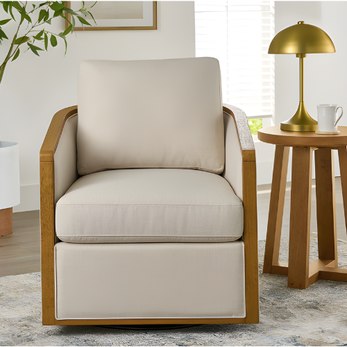 Windsor Swivel Accent Chair – Cream Comfort by Better Homes & Gardens