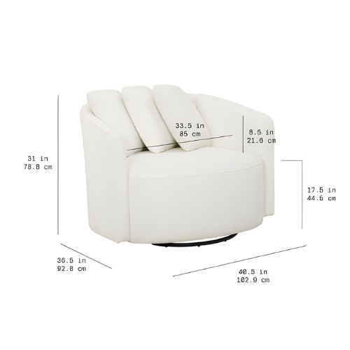 Beautiful Drew Accent Chair – Cream Boucle Luxury