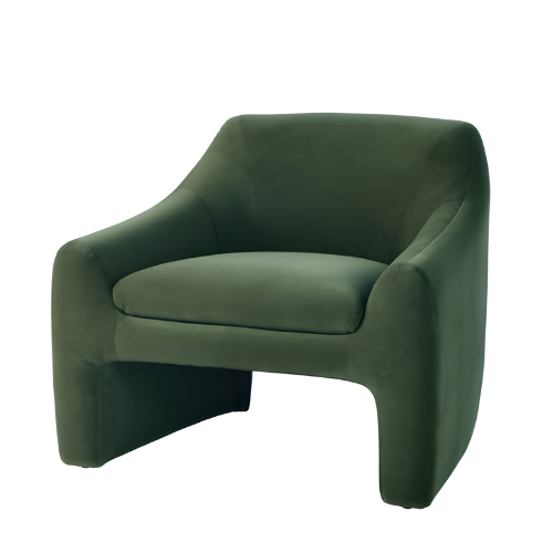 Better Homes & Gardens Emerson Curvy Accent Chair, Olive