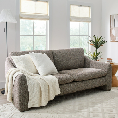 Better Homes & Gardens 83.86" Emerson Sofa, Truffle Brown