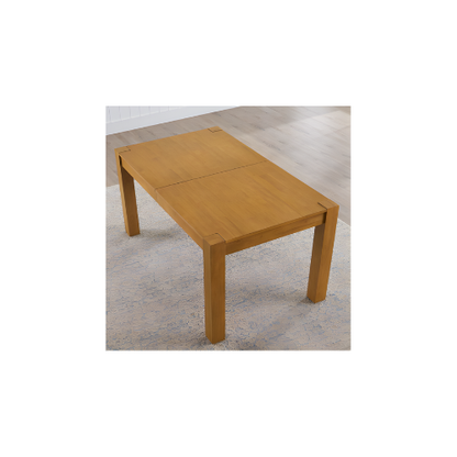 Better Homes & Gardens Bryant Solid Wood Extendable Dining Table, Light Honey Finish