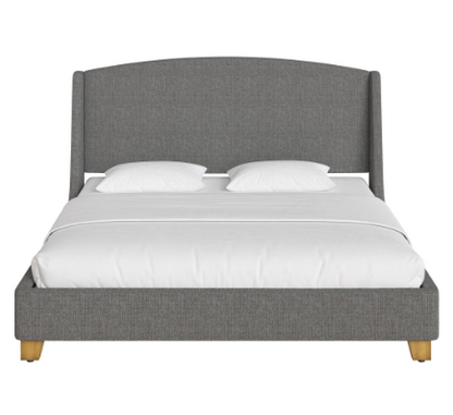 Better Homes & Gardens Windsor Platform Bed, King, Gray Boucle