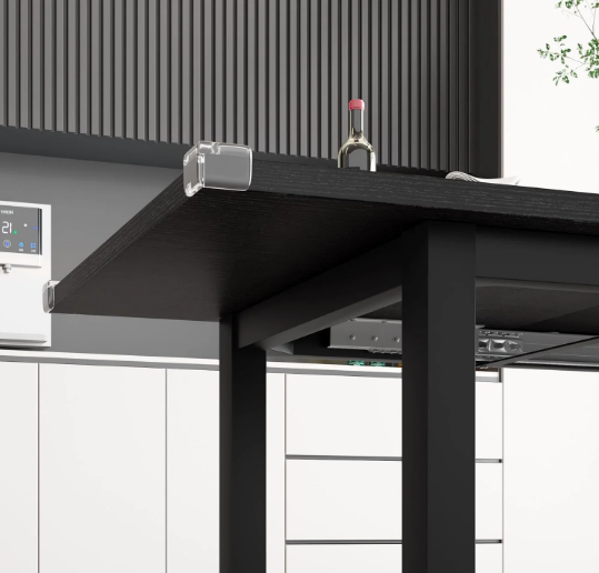 Extendable Dining Table Set for 4-8 with Stools – Space-Saving & Modern Design